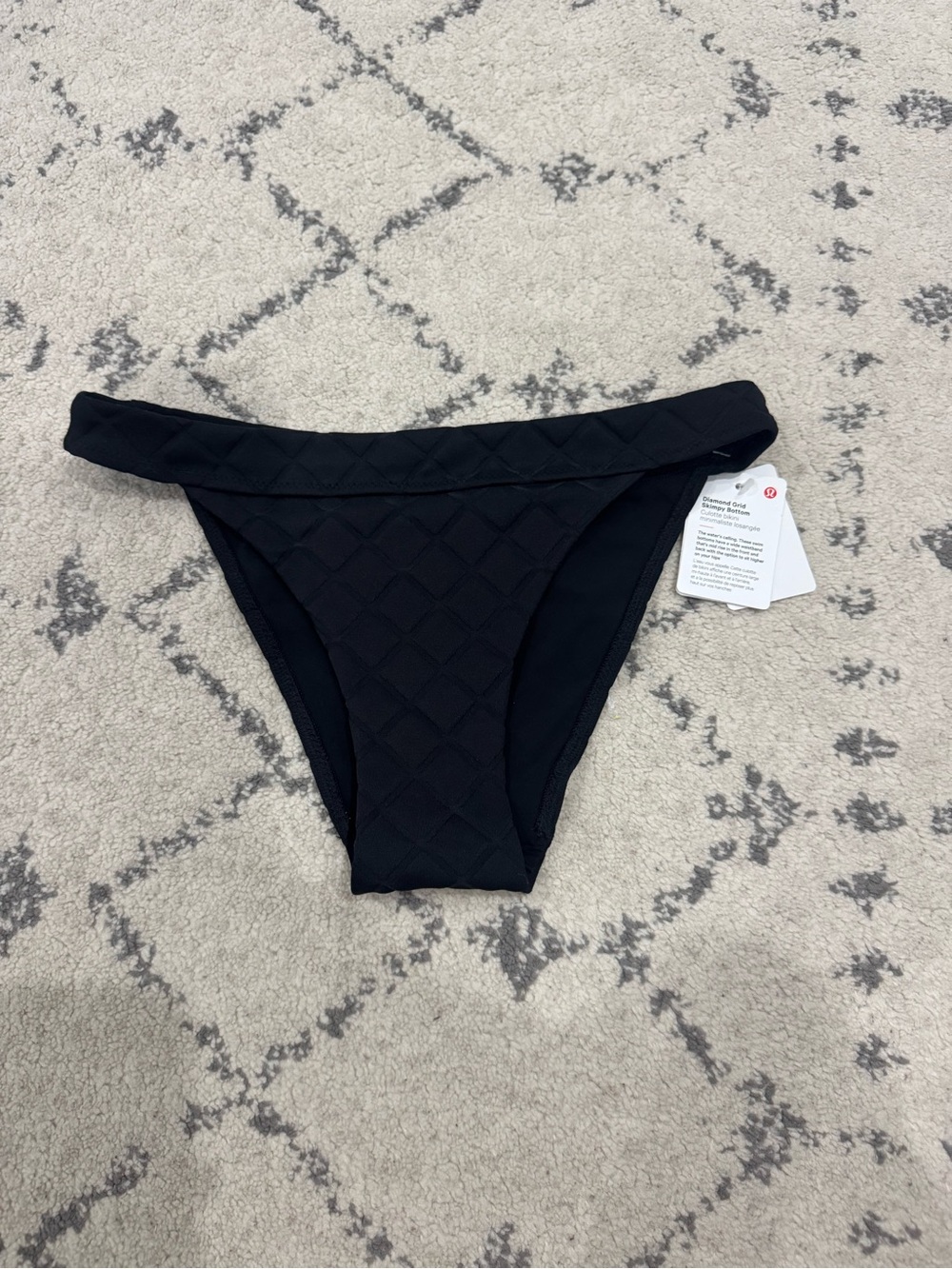 Lululemon Diamond Grid Skimpy-Fit Swim Bikini Bathing-suit Swim Bottoms